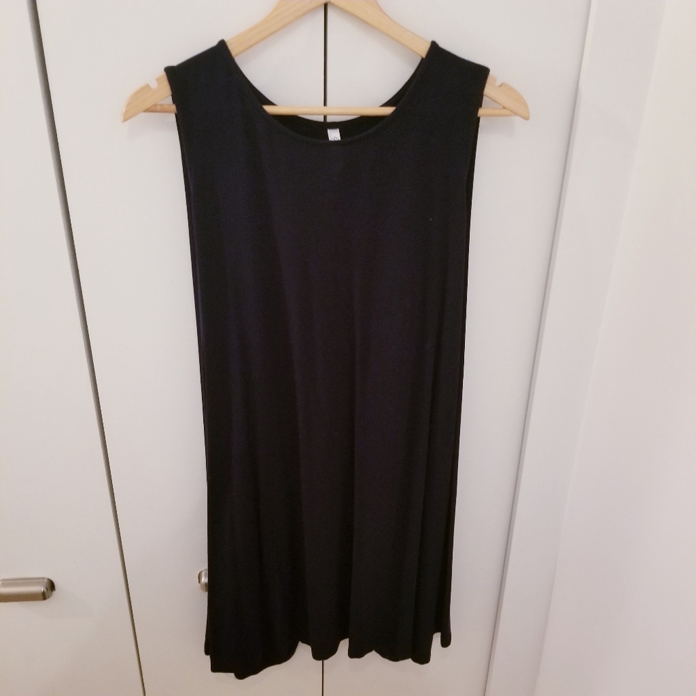 3/$45 | Gilmour | Navy Blue Cape Casual Sleeveless Dress